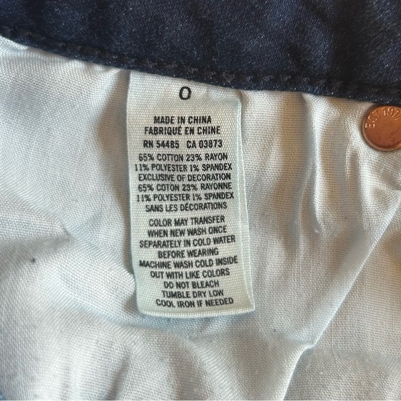 American eagle denim shorts blue Size 0 light distressing super stretch raw edge - Picture 8 of 12